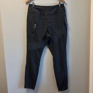 NWT Tahari Sport Grey Cotton Soft Fleece Lined Joggers Size 1X